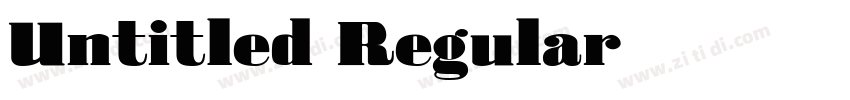 Untitled Regular字体转换